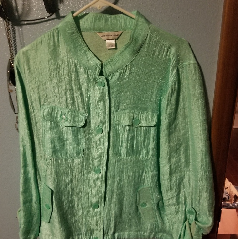 Teal jacket